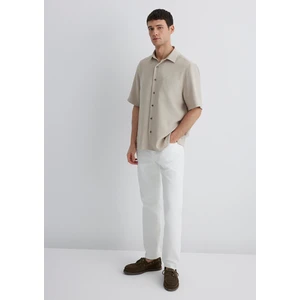 London Classic Denim Kırık Beyaz Jean Pantolon 0010172-89657