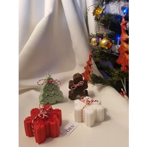 Yılbaşı Kokulu Mum Seti-4 Parça-