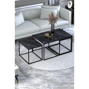 Orta Sehpa-Zigon Yan Sehpa Flora Set