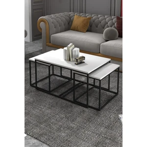 Orta Sehpa-Zigon Yan Sehpa Flora Set