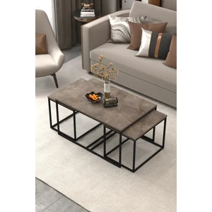 Orta Sehpa-Zigon Yan Sehpa Flora Set