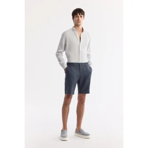 Avva Erkek Antrasit Beli Lastikli %100 Keten Relaxed Fit Şort B003732