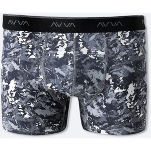 Erkek Regular Fit Gri Kamuflaj Desenli Tekli Boxer A51Y9502