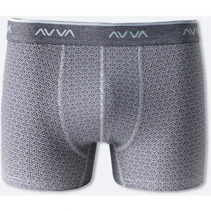 Avva Erkek Gri  Desenli Pamuklu Tekli Regular Fit Boxer A51Y9505