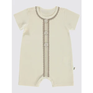 Civil Baby  Kız Bebek Patiksiz Tulum 6-18 Ay Somon