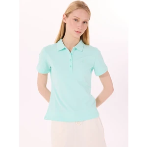 Discovery Expedition D5SL-TST3598 Mint Basic Düz Kadın Polo T-Shirt