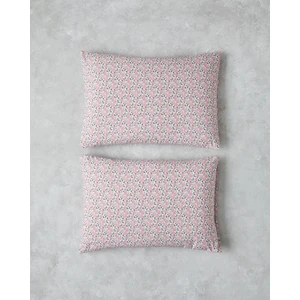 Bright Floral Kolay Ütülenir 2'li Yastık Kılıfı 50X70 cm Pembe