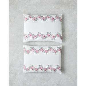 Daisy Chain Kolay Ütülenir 2'li Yastık Kılıfı 50X70 cm Pembe