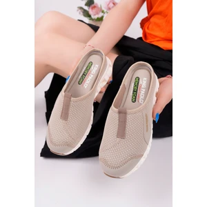 Kadın Bej Memory Foam Clima Comfort Sabo Terlik