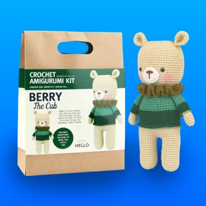 Tığ Işi Amigurumi Yapım Kiti (Berry The Cub)