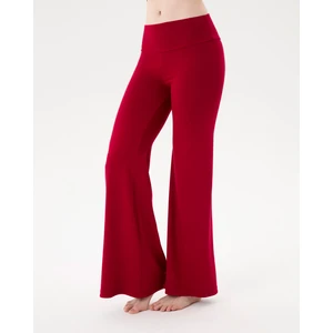 Ayma Active Kadın Kırmızı Flow Şortlu Pantolon - Çift Kat Korsajlı, İç Şort Katmanlı, Bol Paça, Normal Bel, Yoga, Yoga, Pilates ve Günlük Aktiviteler İçin Rahat ve Şık Pantolon