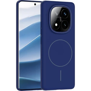 Gökmen Aksesuar Xiaomi Redmi Note 14 Pro 4g Kılıf Magsafe Şarj Özellikli Gkm Ruby Sert Kapak - Lacivert