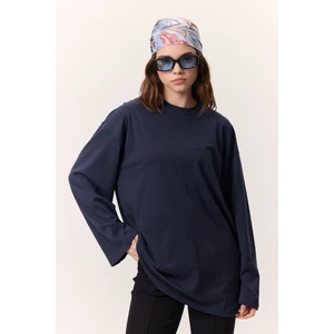 Geniş Kol Oversıze Tshırt Lacivert