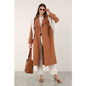 Tensel Trençkot Koyu Mango