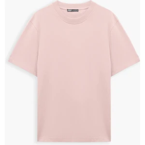 Basic Tişört Kısa Kollu Bisiklet Yaka Pamuklu