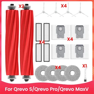 Qrevo S/qrevo Pro/qrevo Maxv Robot Süpürge Aksesuarları Yedek Kitleri Ana Yan Fırça Hepa Filtre Paspas Bezi (Yurt Dışından)