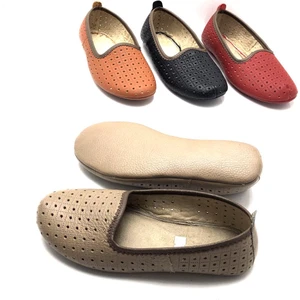 Hakiki Deri Hava Alabilir Delikli Hac Umre Tavaf Patiği ve Ev Ayakkabısı