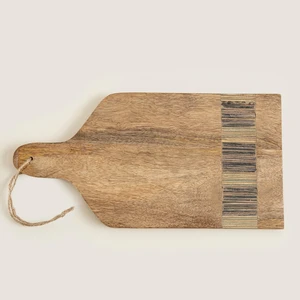 Sanian Sunum Tahtası 29X17 cm Natural-Lacivert