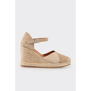 Naturel Deri Kadın Espadril