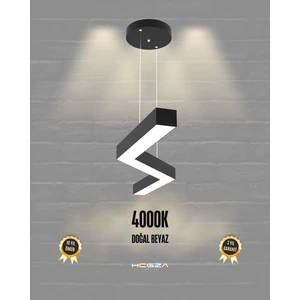 Hegza Lighting Gabbiano (Siyah Kasa, Doğal Beyaz) Ledli Modern Sarkıt LED Avize