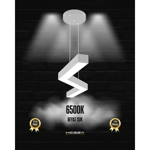Gabbiano (Gri Kasa, Beyaz Işık) Ledli Modern Sarkıt Linear LED Avize Salon Mutfak Oturma Odası Yatak Odası Antre Hol LED
