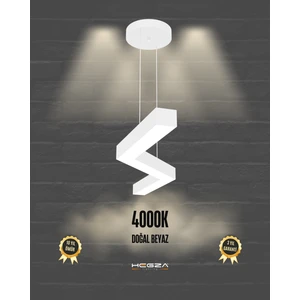 Hegza Lighting Gabbiano (Beyaz Kasa, Doğal Beyaz) Ledli Modern Sarkıt LED Avize