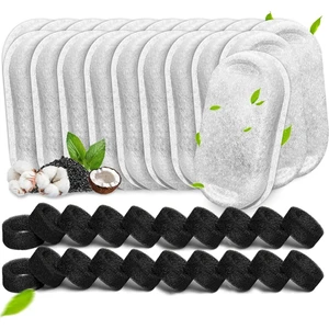 67OZ/2L ve 108/3.2L Paslanmaz Çelik Evcil Hayvan Yedek Süngerleri Için 40 Adet Kedi Su Çeşmesi Filtresi (Yurt Dışından)