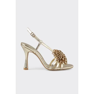 Gold Kadın Topuklu Sandalet