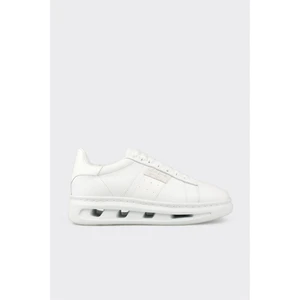 Beyaz Deri Erkek Spor Ayakkabı