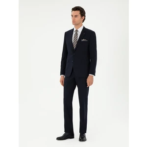 Erkek Koyu Lacivert Slim Fit Klasik Takım Elbise 50310167-VR100