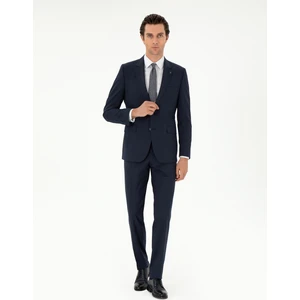 Erkek Lacivert Slim Fit Klasik Takım Elbise 50310167-VR033