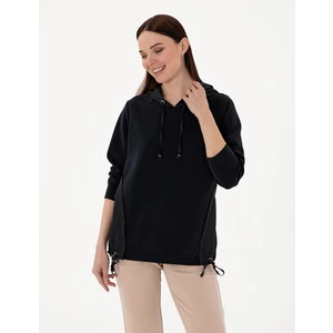 Pierre Cardin Kadın Siyah Comfort Fit Sweatshirt 50306841-VR046