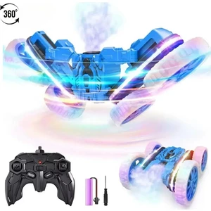 Hak-İş Oyuncak Uzaktan Kumandalı Duman Çıkaran Takla Atan Ful Fonk. 360 Derece Dönüşlü Akrobat Araç