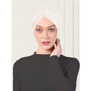 Ada Sanatsal Düz Büzgülü Pratik Tesettür Bone