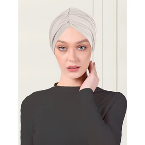 Ada Sanatsal Düz Büzgülü Pratik Tesettür Bone