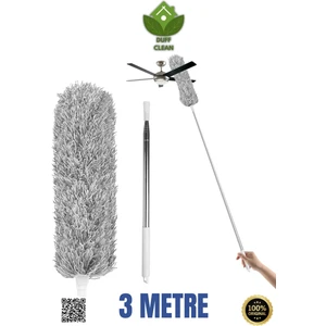 Uzayabilen Mikrofiber Toz Alma 3 Metre Teleskopik Pratik Bükülebilen