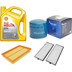 Bakım Seti Hyundaı Accent Admıre 1.3, 1.6 Benzinli 2003-2006 + Shell Helıx Hx6 10W40