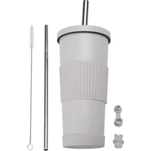 Paslanmaz Çelik Inci Süt Çay Bardağı/pipet Yalıtım Bardağı, DL068 (Yurt Dışından)