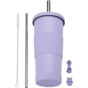 Paslanmaz Çelik Inci Süt Çay Bardağı/pipet Yalıtım Bardağı, DL068 (Yurt Dışından)