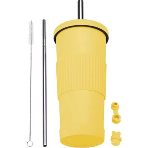 Paslanmaz Çelik Inci Süt Çay Bardağı/pipet Yalıtım Bardağı, DL068 (Yurt Dışından)