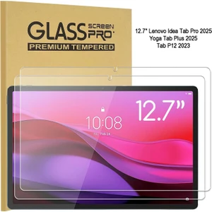 Lenovo Idea Tab Pro 2025/YOGA Tab Plus 2025/TAB P12 2023 Uyumlu Temperli Cam Ekran Koruyucu 2 Adet