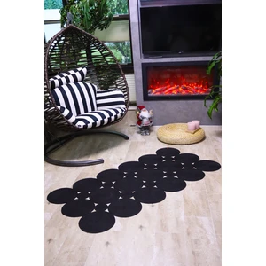 Siyah Jüt Halı Kilim