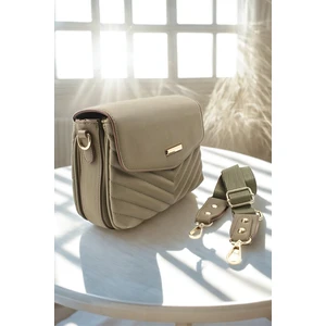 Kapitone Desenli Orta Boy Kadın Omuz Çantası - 4 Bölmeli Geniş Askılı Şık Tasarım