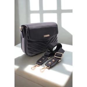 Kapitone Desenli Orta Boy Kadın Omuz Çantası - 4 Bölmeli Geniş Askılı Şık Tasarım