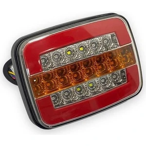 12V Stop Lambası Neon Ledli (Kayar Sinyalli) (126*97*40 Mm)