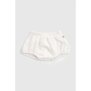 Organik Pamuk Müslin Ekru Bebek Bloomer