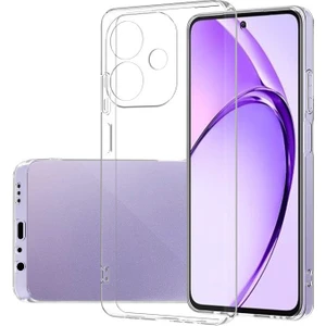 Oppo A3 Uyumlu Kılıf Süper Silikon Kamera Korumalı Şeffaf Renksiz