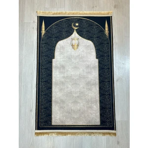 Seccade Diz Ağrıtmayan Yumuşak Gold Saçaklı Seccade ve Namazlık