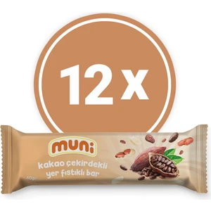 Kakao Çekirdekli Yer Fıstığı Barı, 40 gr x 12 Adet