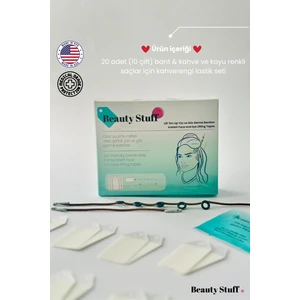 Lift 'em Up Yüz & Göz Germe Bantları- (20’li Paket) Kahverengi Lastikli (Made in USA)